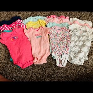 Bag of Onesies (16)! Worn only once!